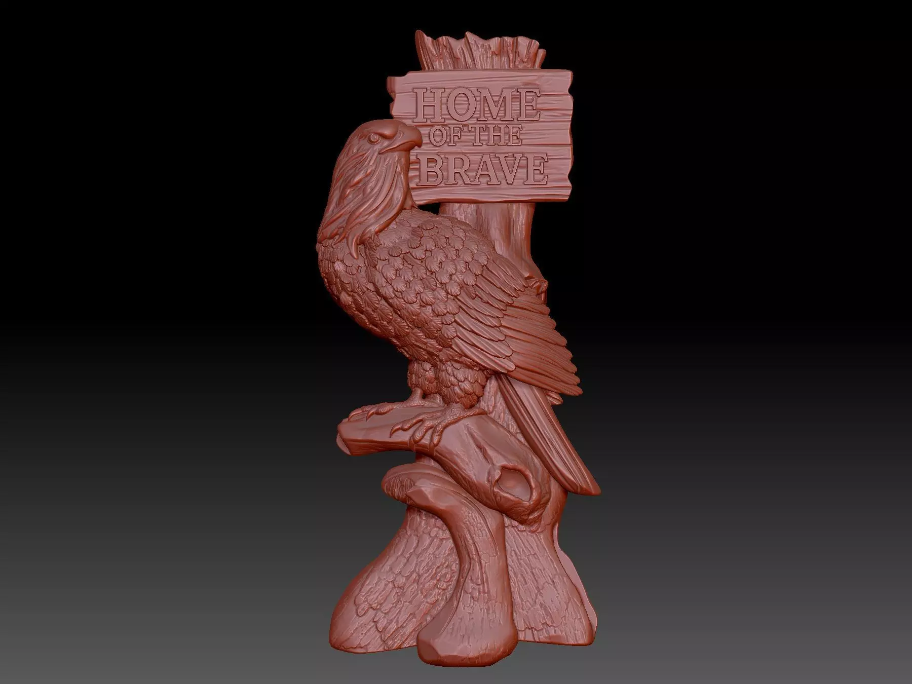 eagle 3D print model_0
