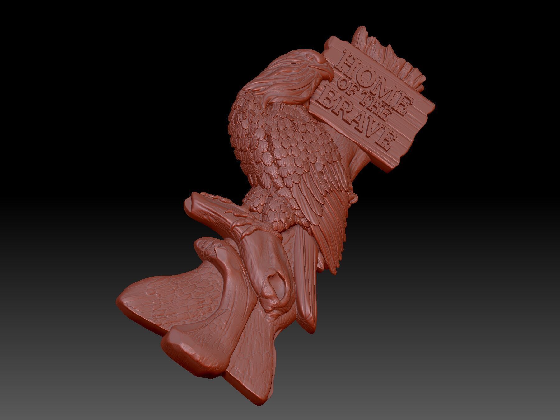 eagle 3D print model_4