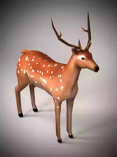 Realistic Deer Model 3D model