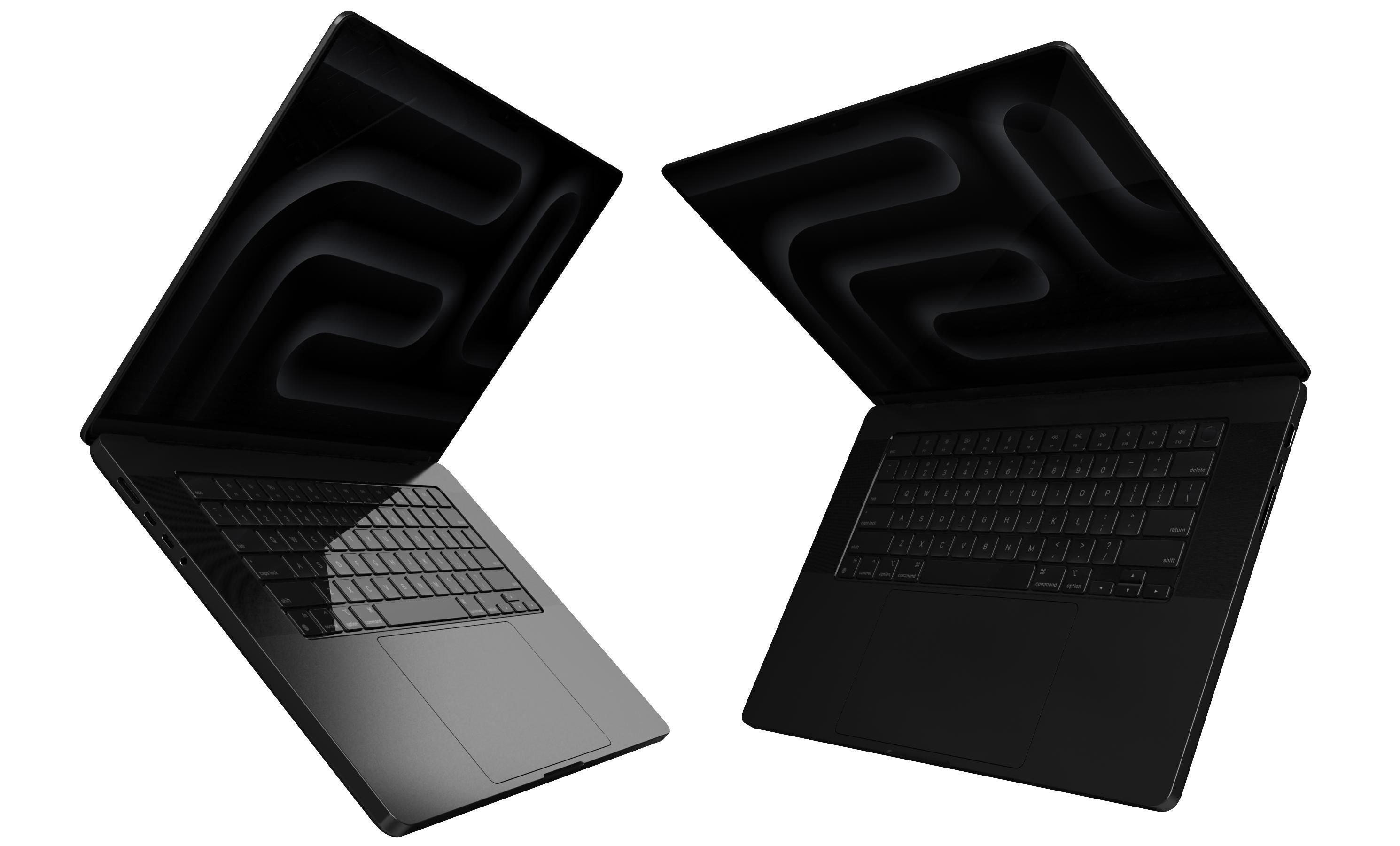 Apple MacBook Pro16 inch Black 3D model_9