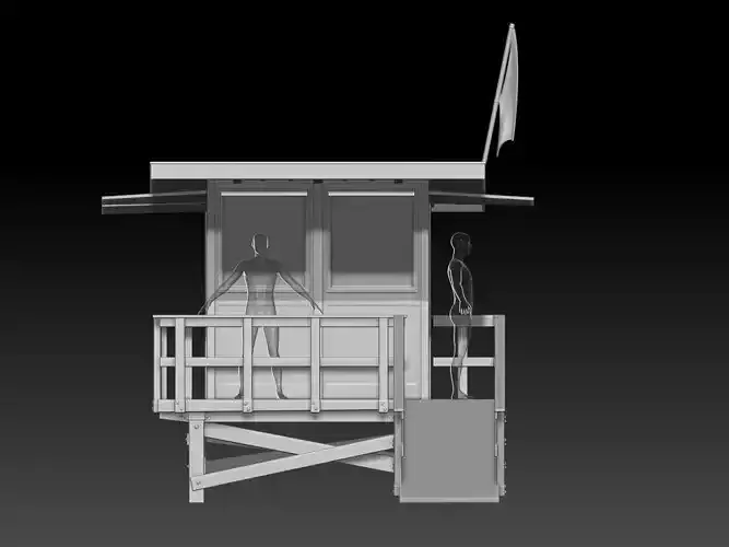 LifeguardTower full 3D print model