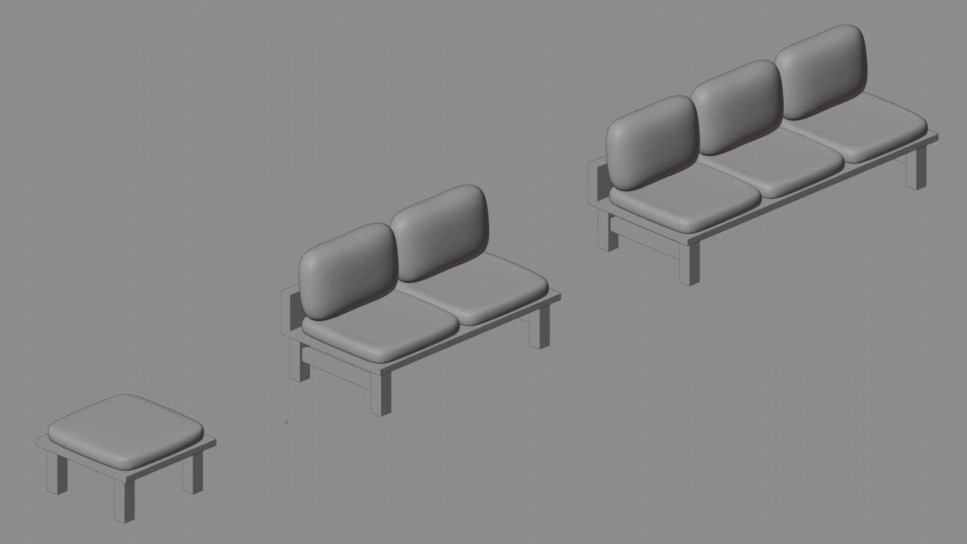 Sofa 3D Model  Cozy Minimal Style 3D model_2
