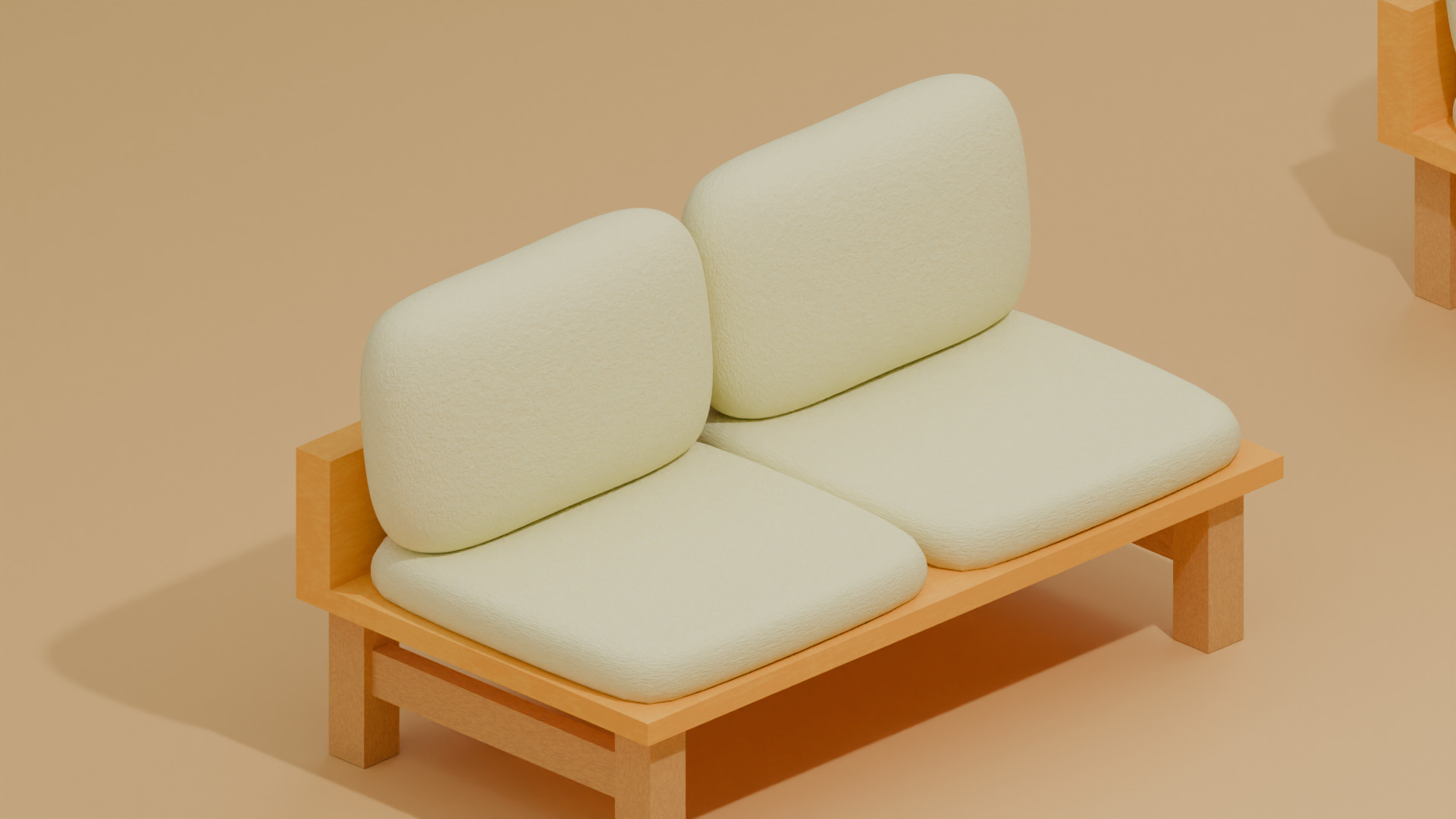 Sofa 3D Model  Cozy Minimal Style 3D model_5