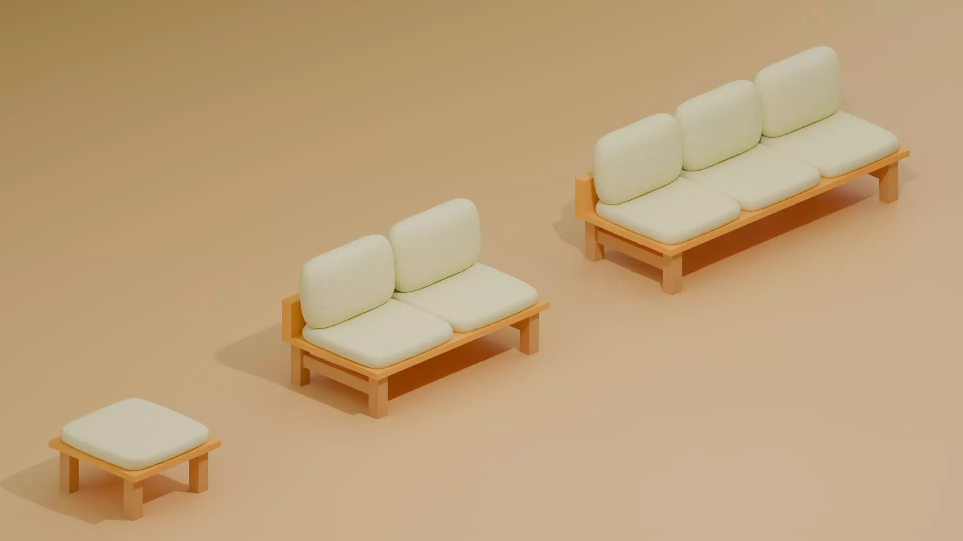 Sofa 3D Model  Cozy Minimal Style 3D model_0