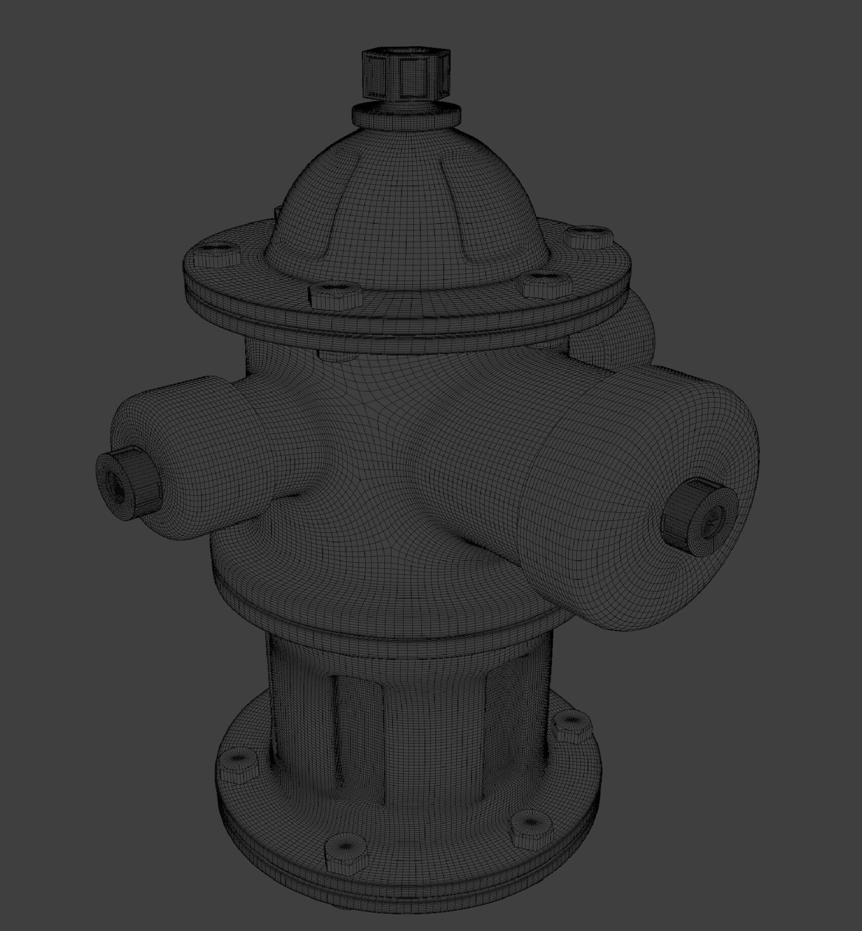 Old Rusty Fire Hydrant 3D model_4