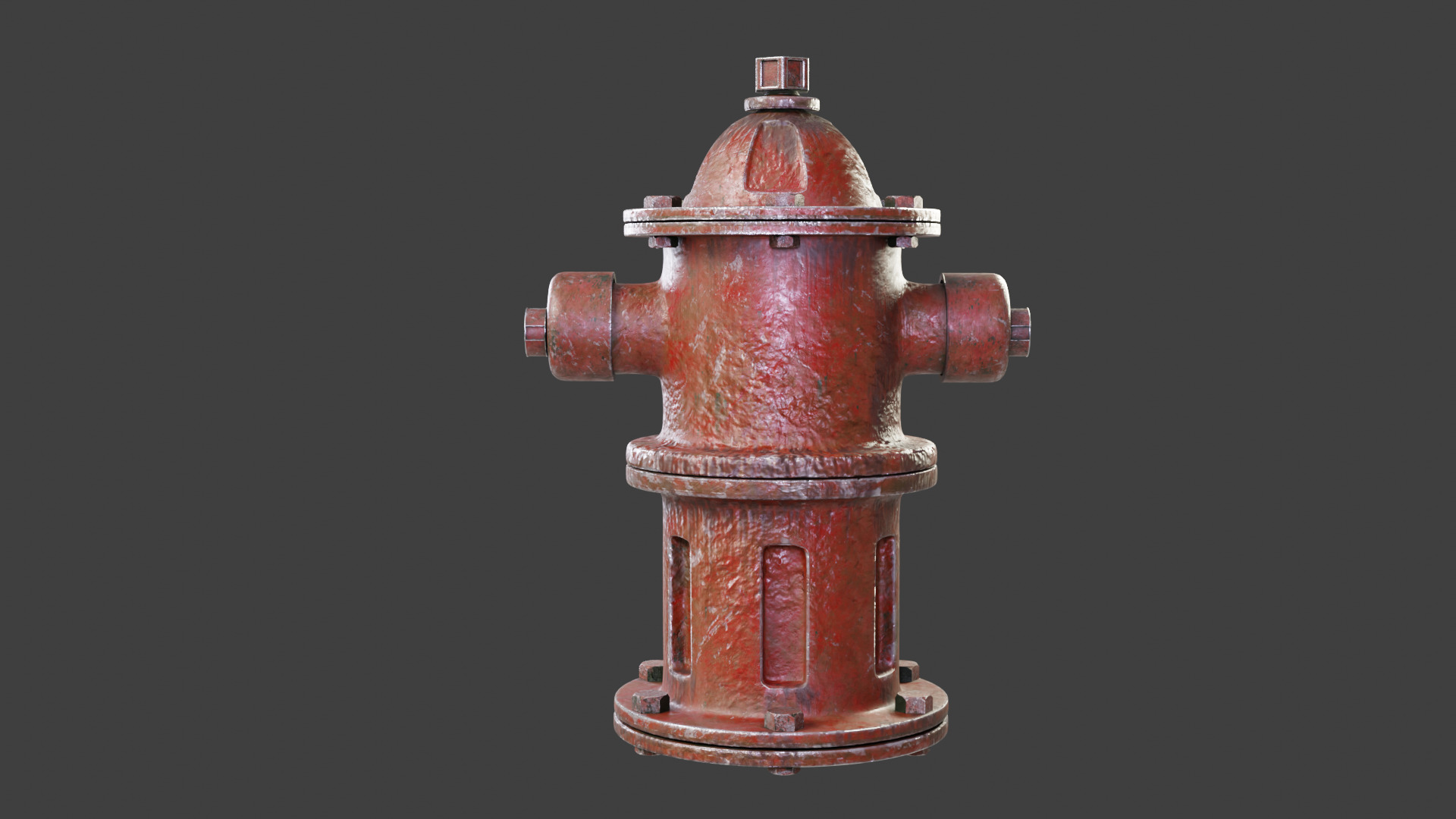 Old Rusty Fire Hydrant 3D model_1
