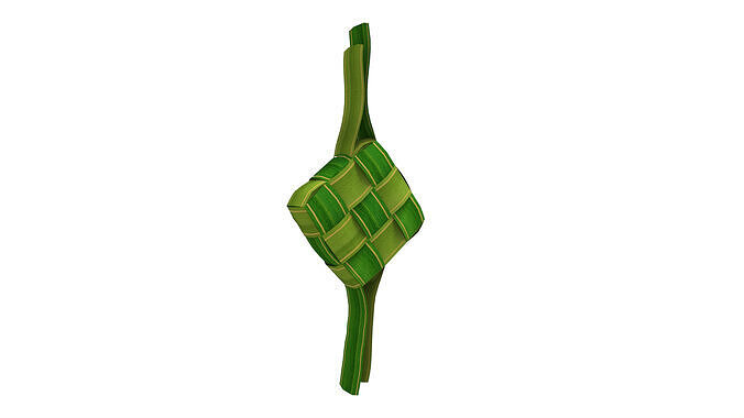ketupat Low-poly 3D model 3