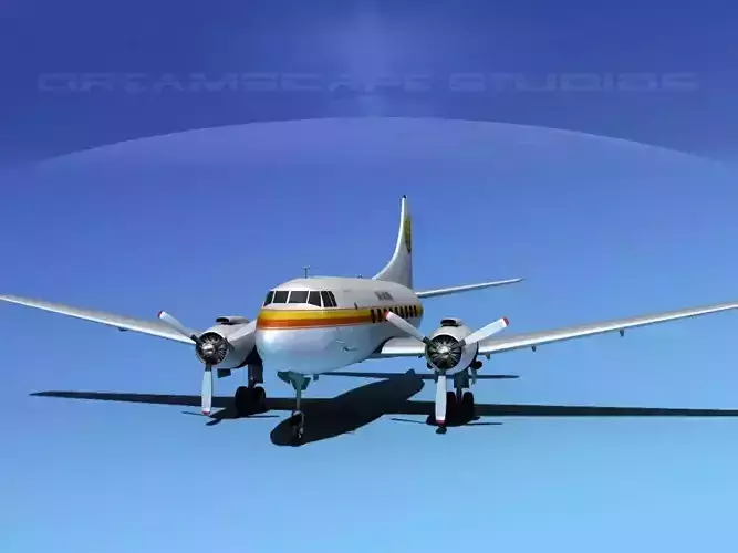 Martin 202 DHL Airlines 3D model