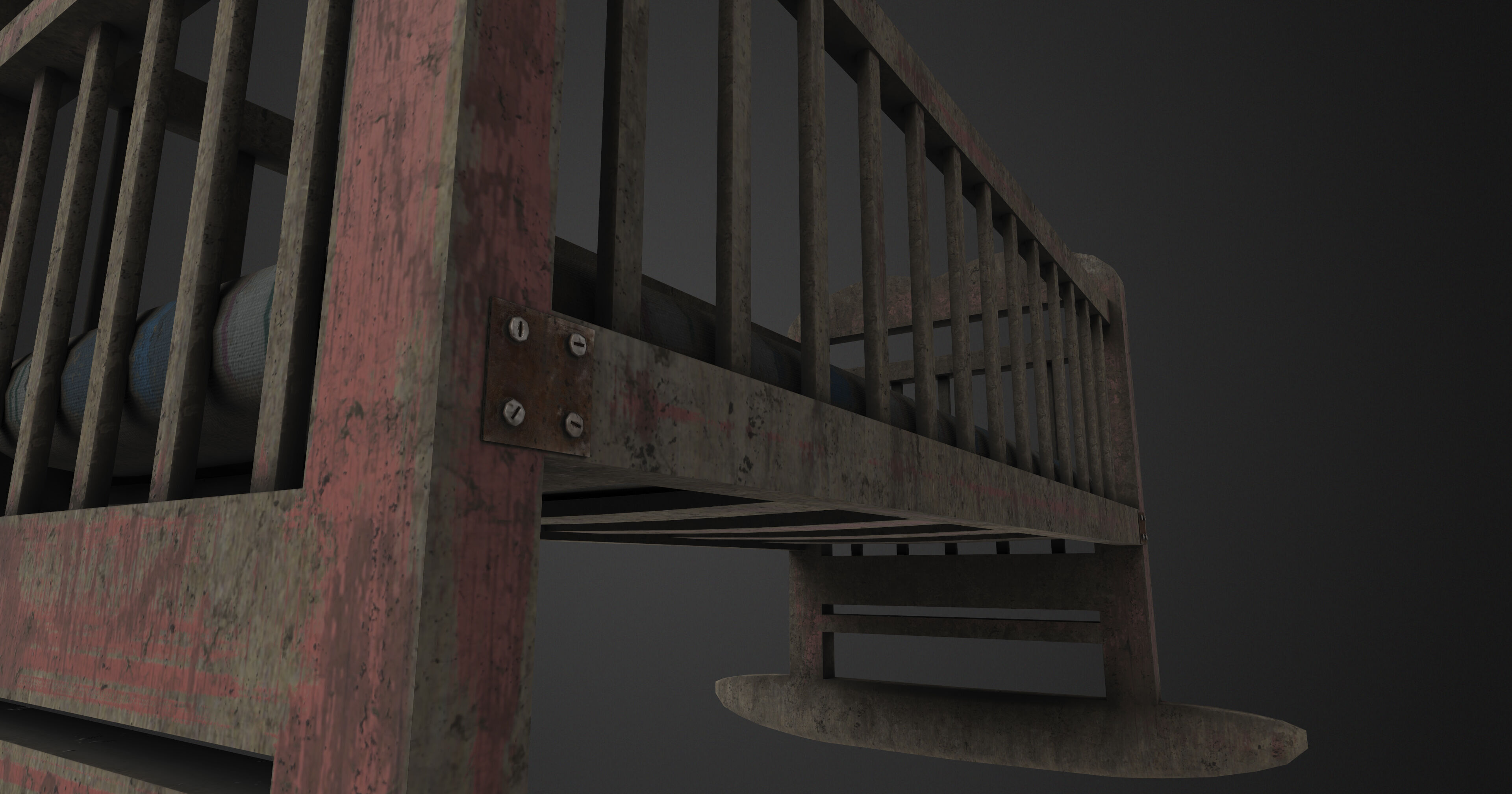 Cradle Low-poly 3D model_3