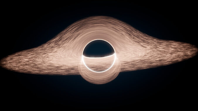Black hole 3D model