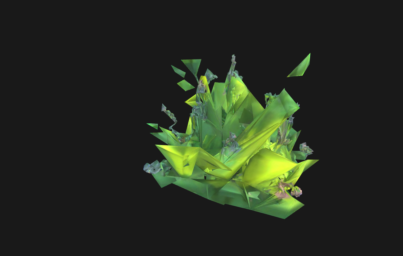 Whimsical Stylized Foliage 3D Model Vibrant Botanical Assets Low-poly 3D model_12