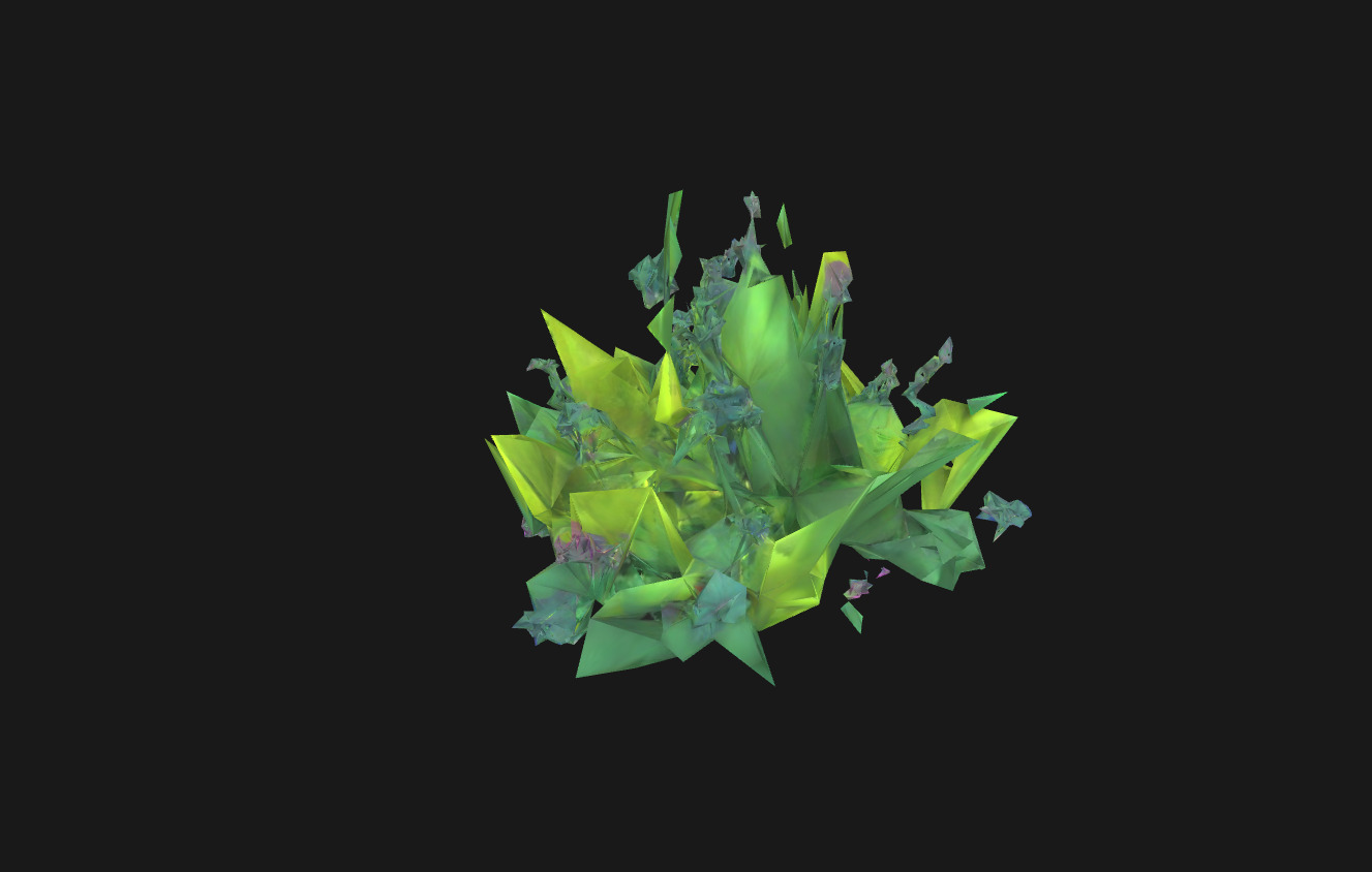 Whimsical Stylized Foliage 3D Model Vibrant Botanical Assets Low-poly 3D model_7