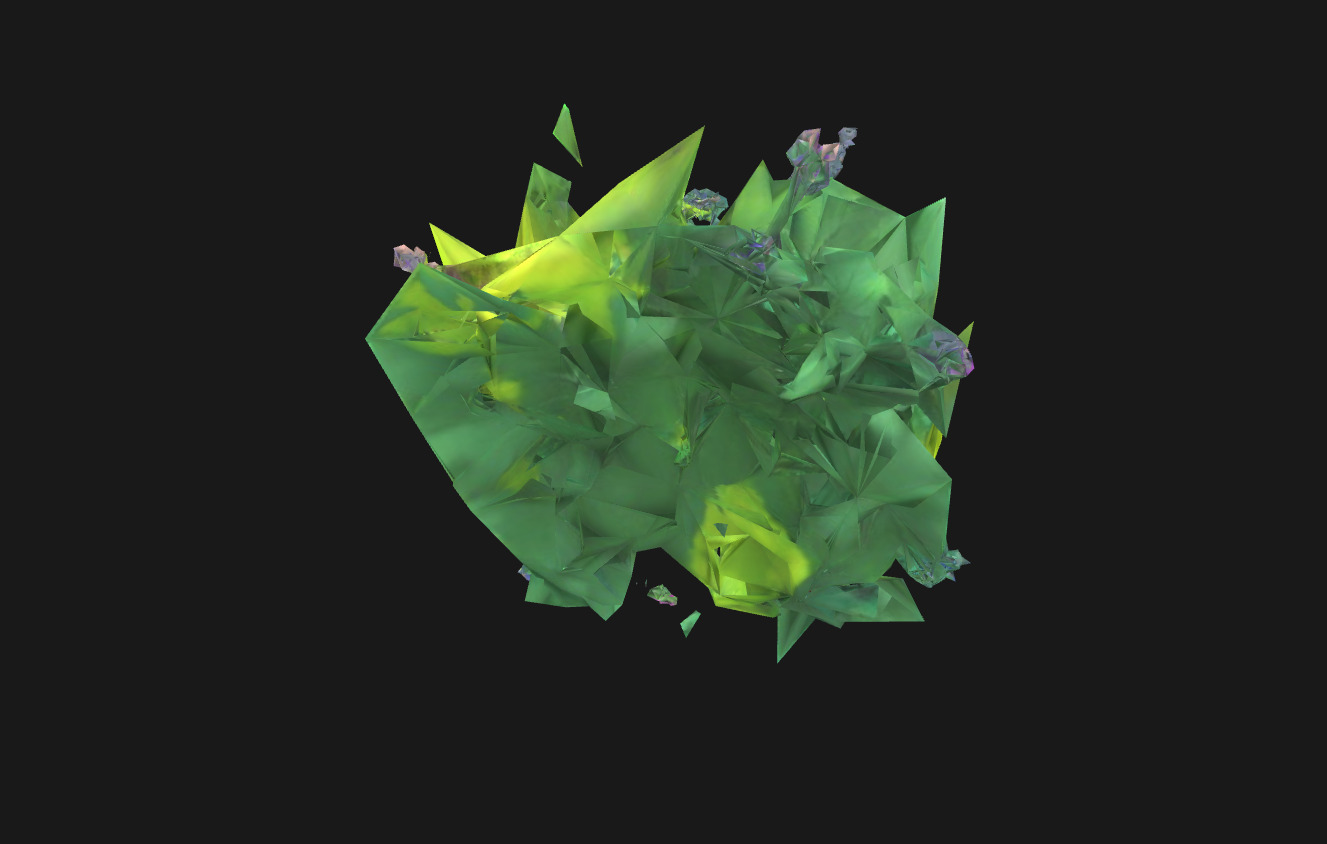 Whimsical Stylized Foliage 3D Model Vibrant Botanical Assets Low-poly 3D model_27