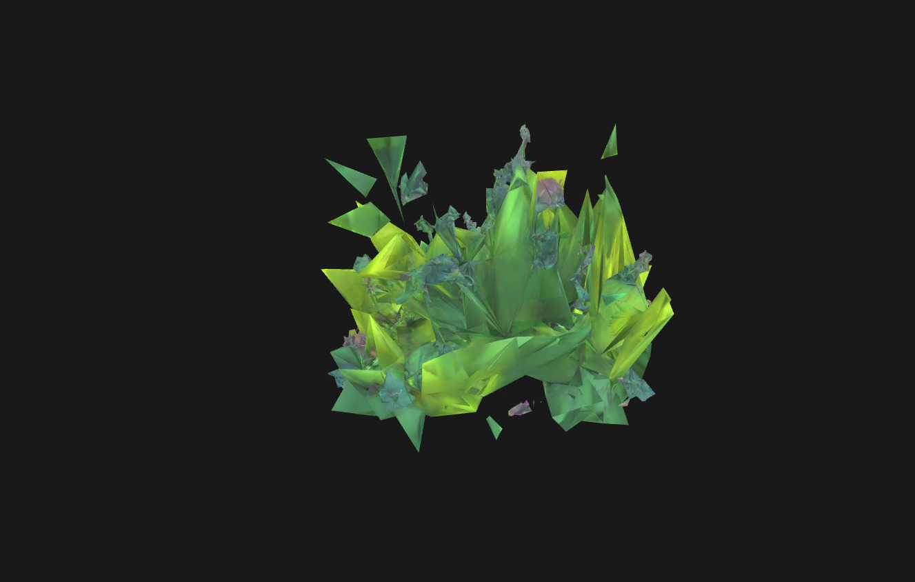 Whimsical Stylized Foliage 3D Model Vibrant Botanical Assets Low-poly 3D model_8