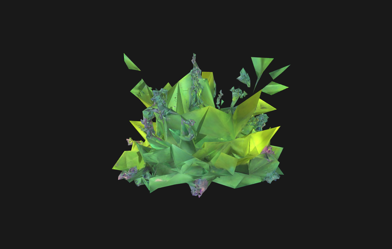 Whimsical Stylized Foliage 3D Model Vibrant Botanical Assets Low-poly 3D model_17