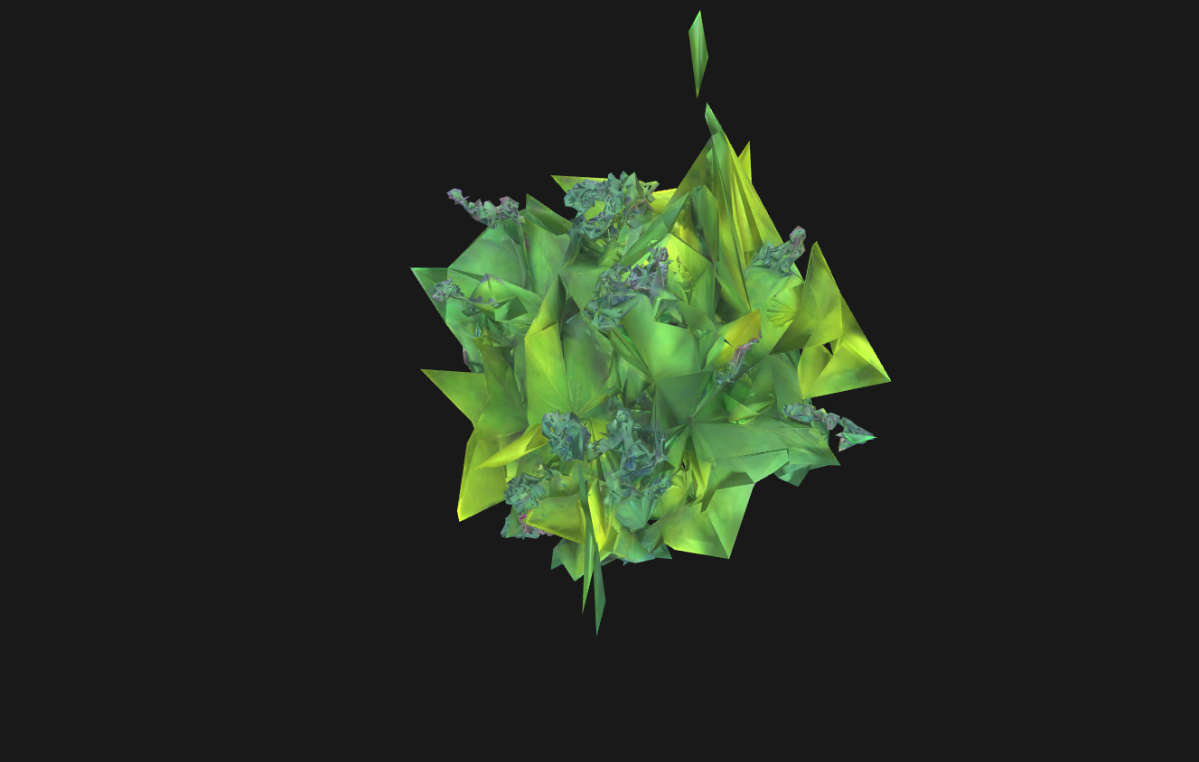 Whimsical Stylized Foliage 3D Model Vibrant Botanical Assets Low-poly 3D model_22