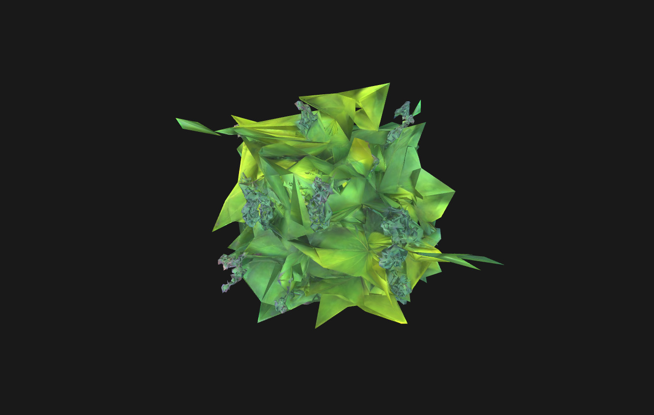 Whimsical Stylized Foliage 3D Model Vibrant Botanical Assets Low-poly 3D model_23