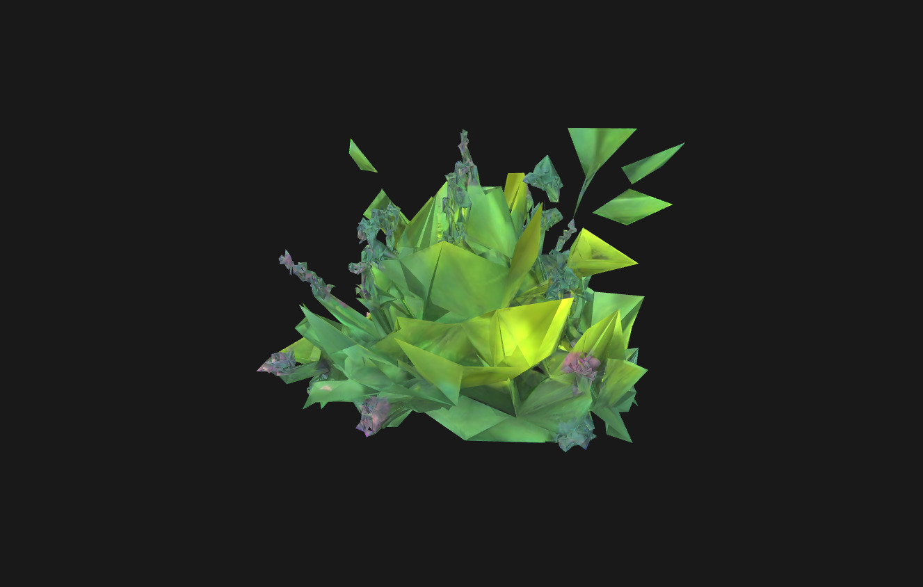 Whimsical Stylized Foliage 3D Model Vibrant Botanical Assets Low-poly 3D model_4
