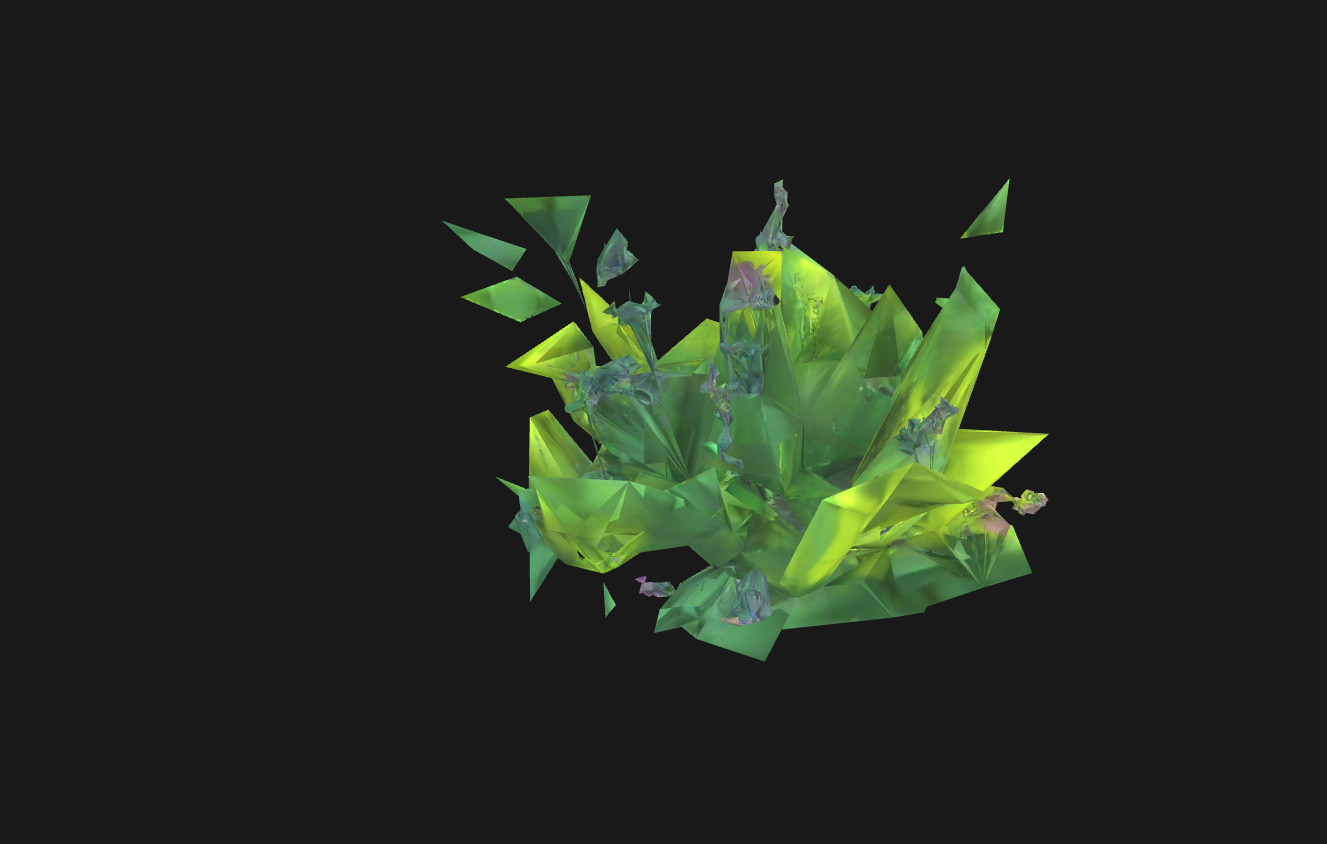 Whimsical Stylized Foliage 3D Model Vibrant Botanical Assets Low-poly 3D model_10
