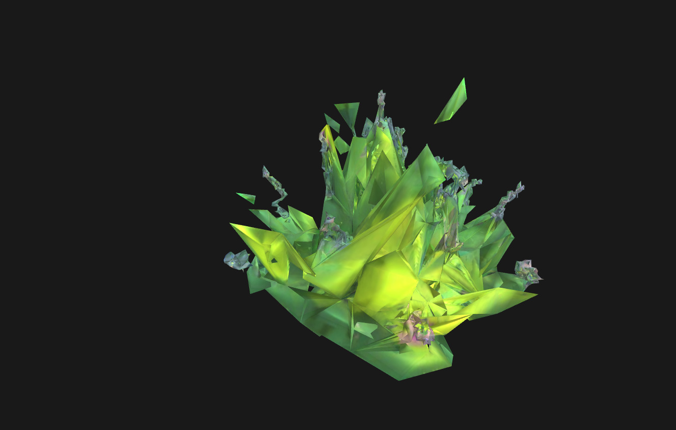 Whimsical Stylized Foliage 3D Model Vibrant Botanical Assets Low-poly 3D model_13