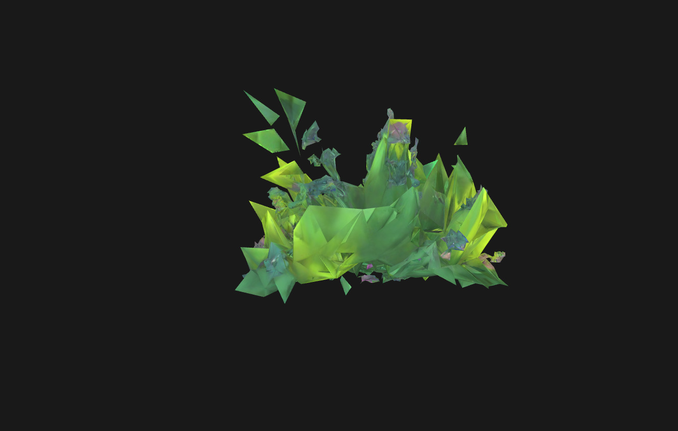 Whimsical Stylized Foliage 3D Model Vibrant Botanical Assets Low-poly 3D model_30