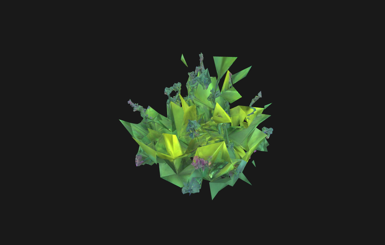 Whimsical Stylized Foliage 3D Model Vibrant Botanical Assets Low-poly 3D model_19