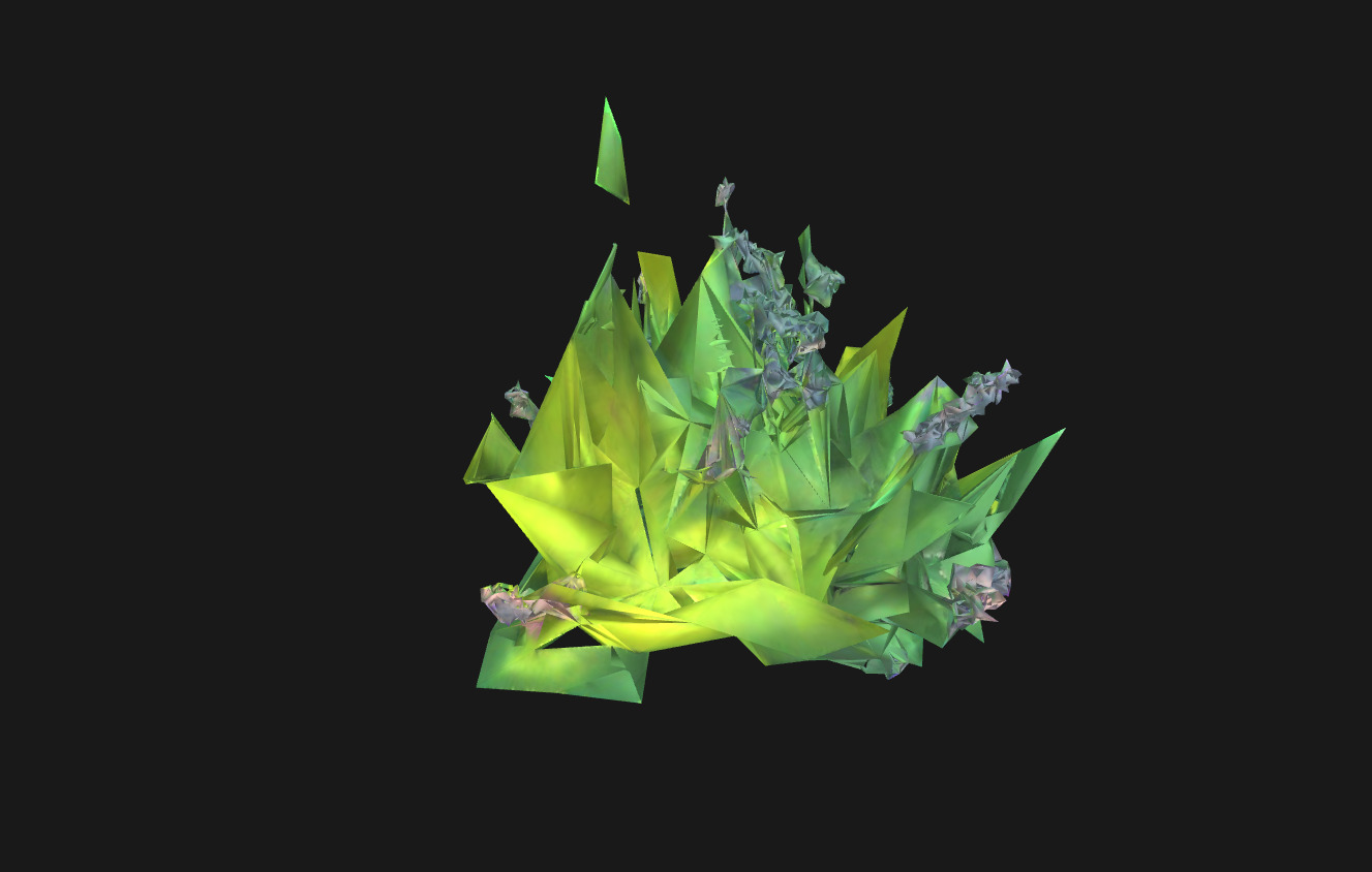 Whimsical Stylized Foliage 3D Model Vibrant Botanical Assets Low-poly 3D model_25