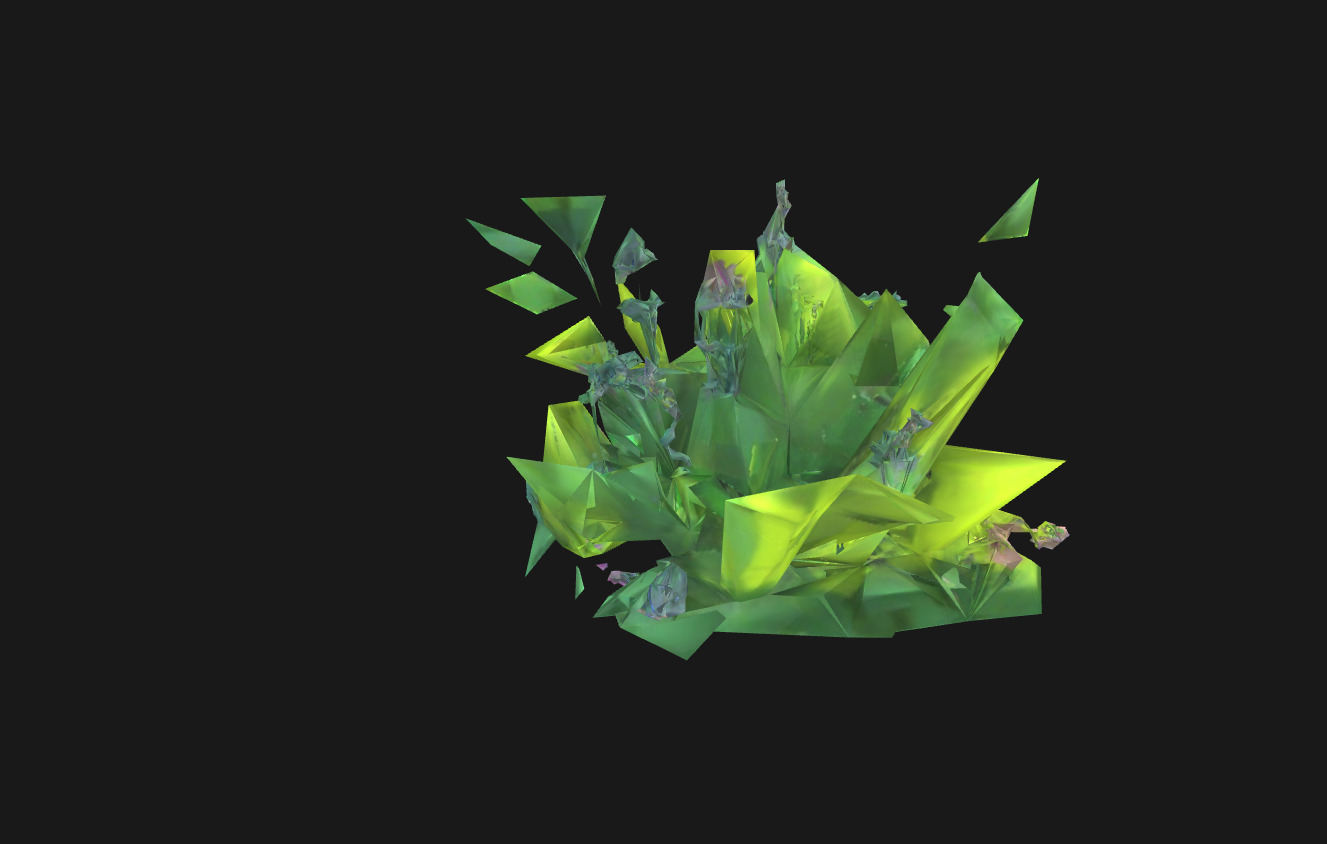 Whimsical Stylized Foliage 3D Model Vibrant Botanical Assets Low-poly 3D model_11