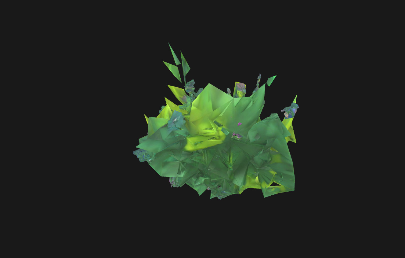 Whimsical Stylized Foliage 3D Model Vibrant Botanical Assets Low-poly 3D model_29