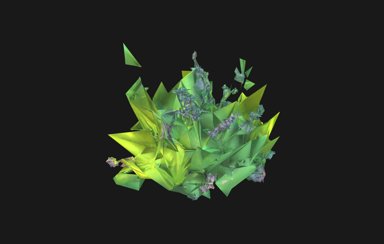 Whimsical Stylized Foliage 3D Model Vibrant Botanical Assets Low-poly 3D model_15