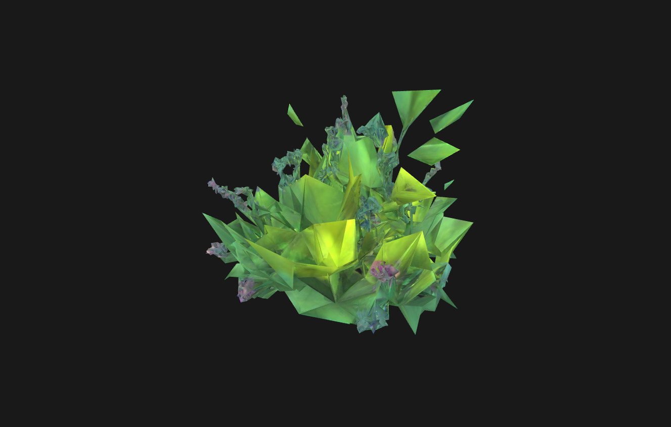 Whimsical Stylized Foliage 3D Model Vibrant Botanical Assets Low-poly 3D model_5