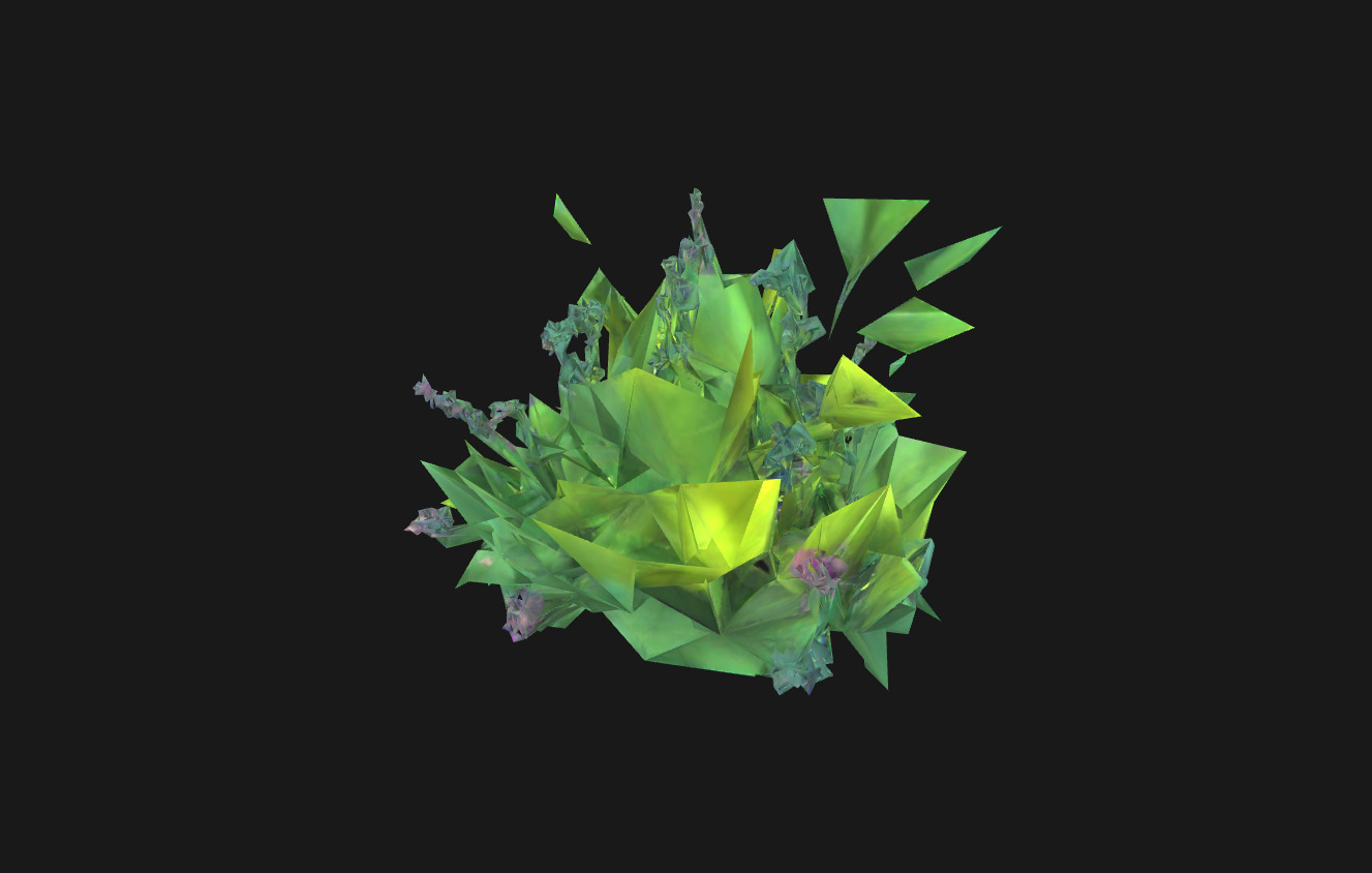 Whimsical Stylized Foliage 3D Model Vibrant Botanical Assets Low-poly 3D model_18