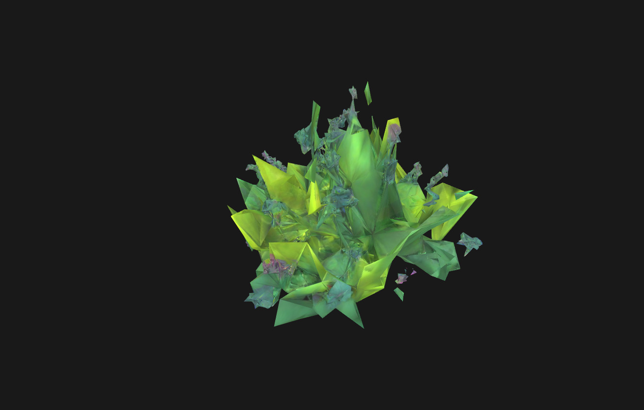Whimsical Stylized Foliage 3D Model Vibrant Botanical Assets Low-poly 3D model_21