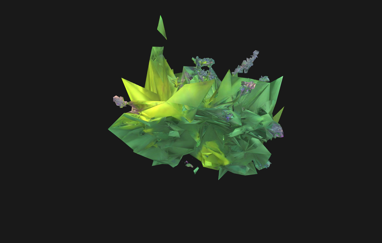 Whimsical Stylized Foliage 3D Model Vibrant Botanical Assets Low-poly 3D model_26