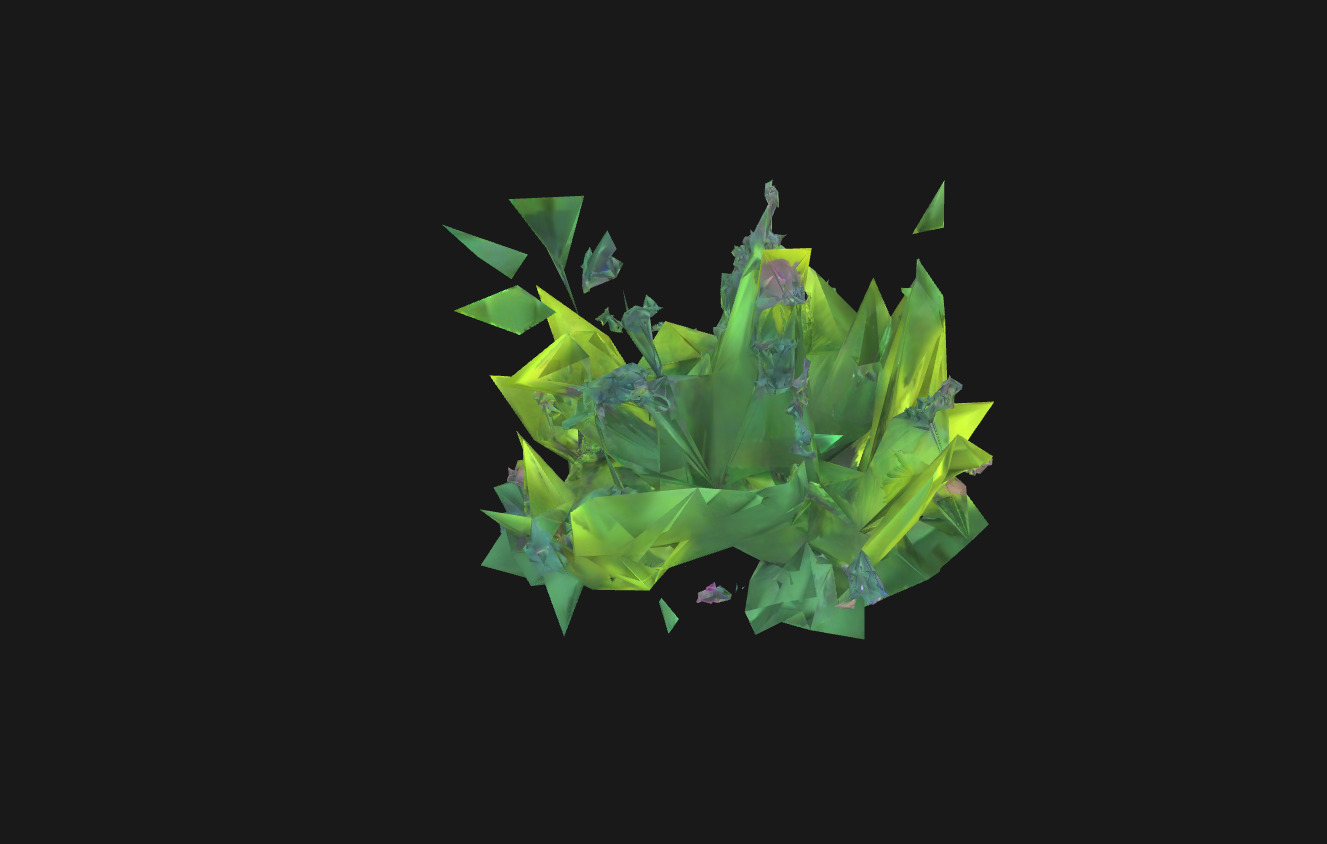 Whimsical Stylized Foliage 3D Model Vibrant Botanical Assets Low-poly 3D model_9