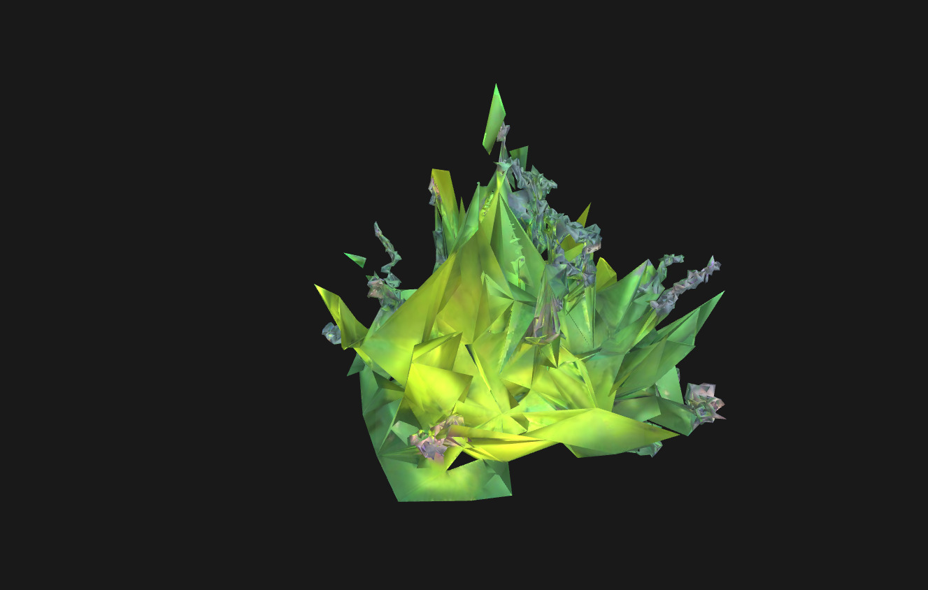 Whimsical Stylized Foliage 3D Model Vibrant Botanical Assets Low-poly 3D model_14