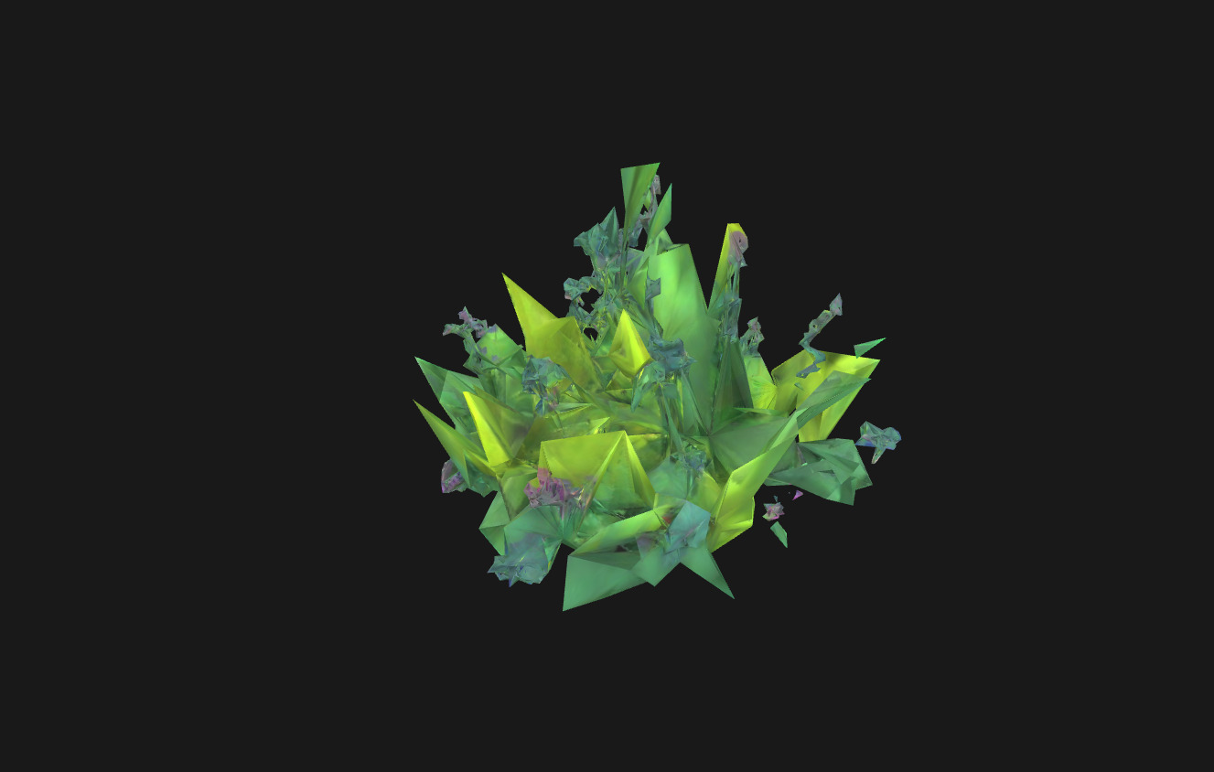 Whimsical Stylized Foliage 3D Model Vibrant Botanical Assets Low-poly 3D model_6