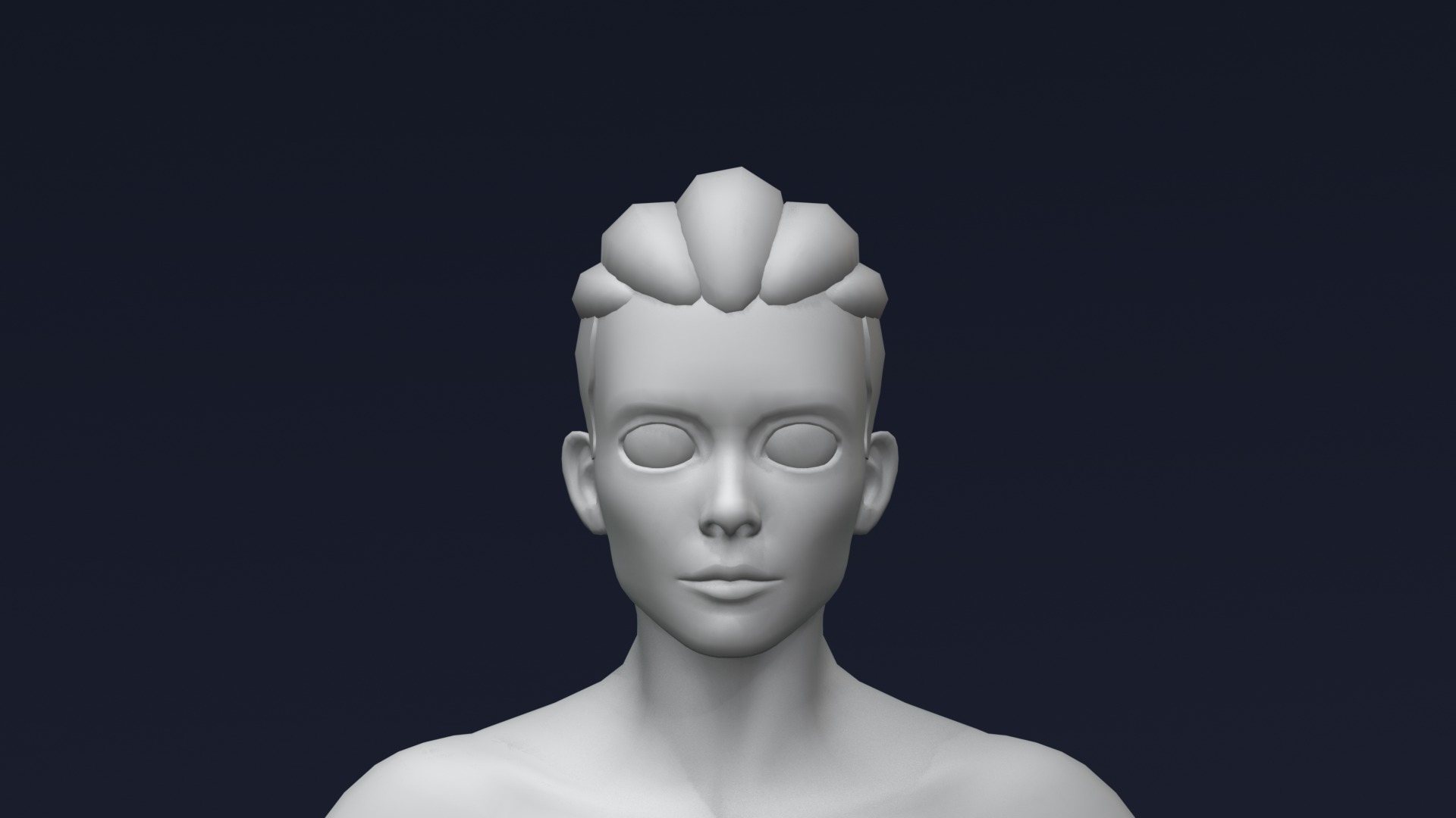 Stylized Strong Human Body Base Mesh 3D Model 3D Model Collection_37