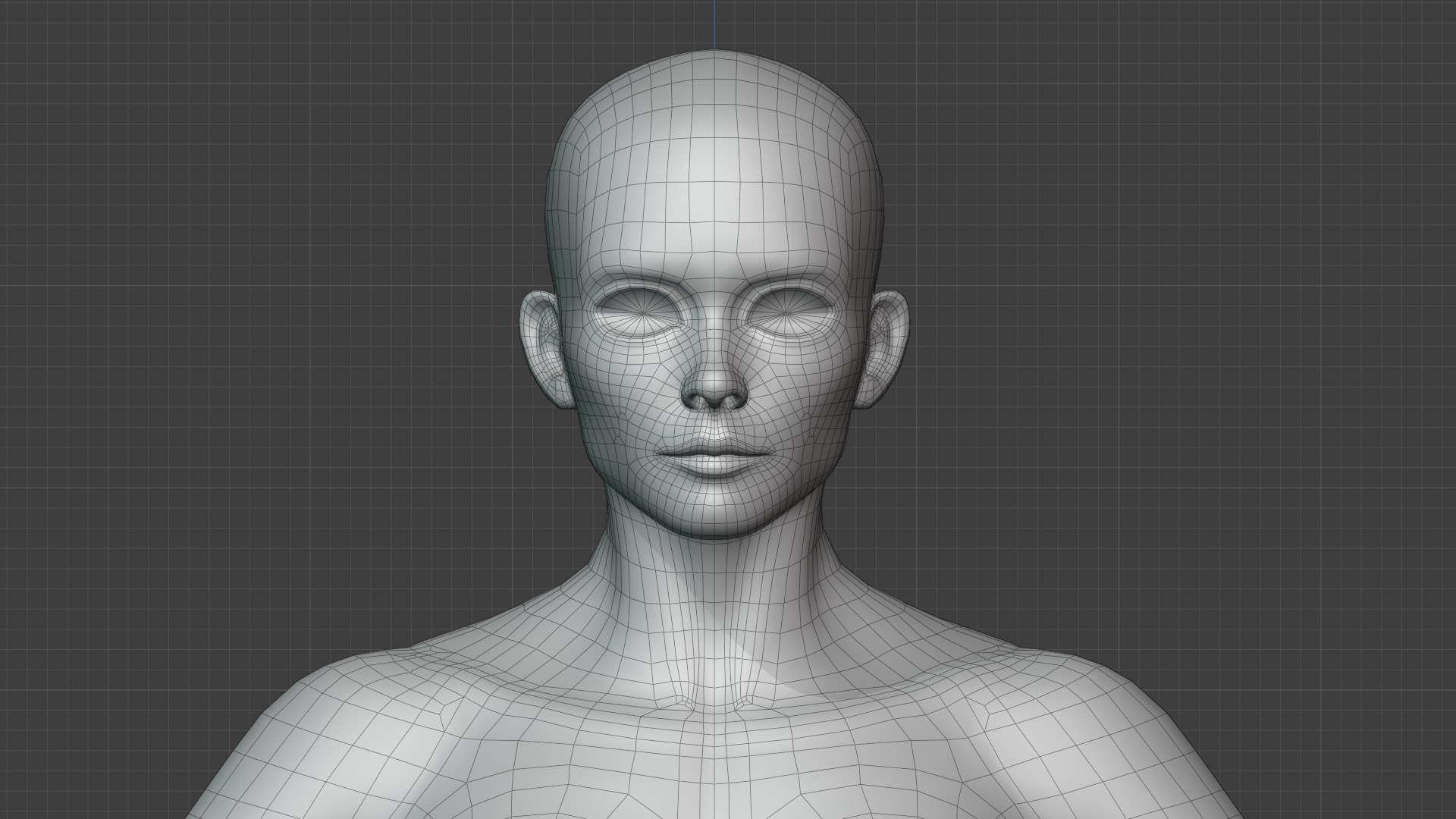 Stylized Strong Human Body Base Mesh 3D Model 3D Model Collection_50