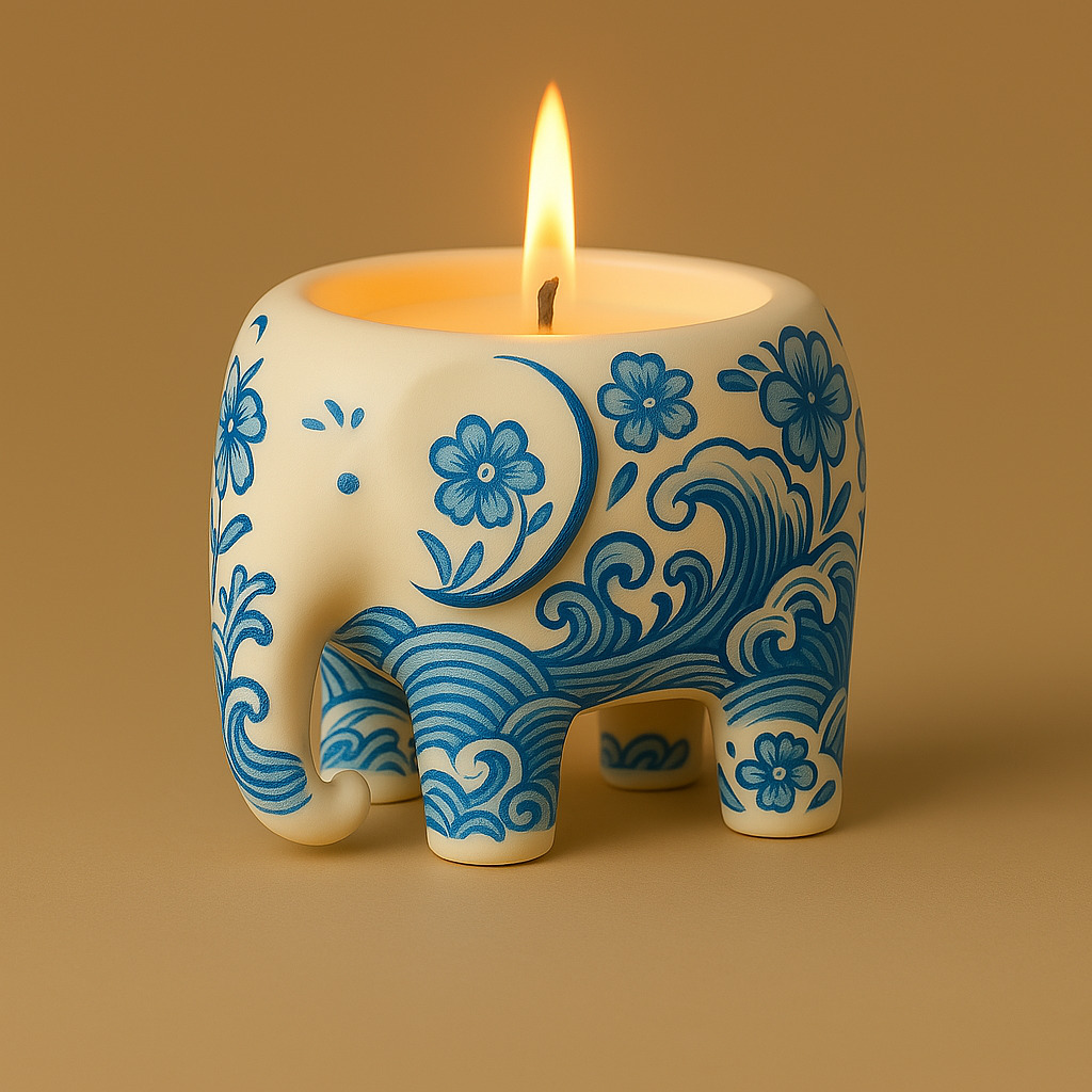 Elephant Planter STL File Cute 3D Printable Pot  3D print model_3