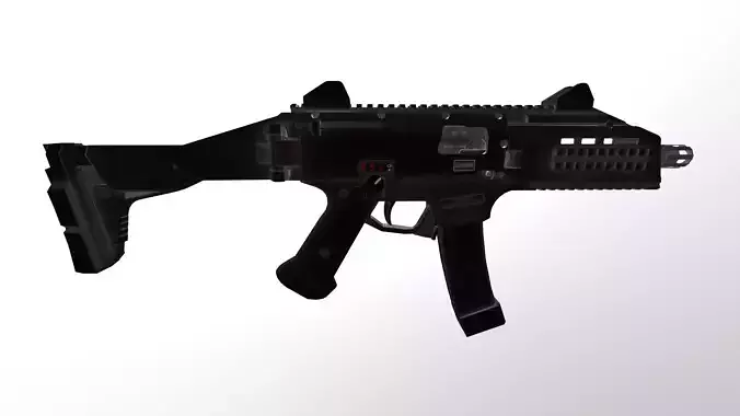 CZ Scorpion Evo 3 Low-poly 3D model