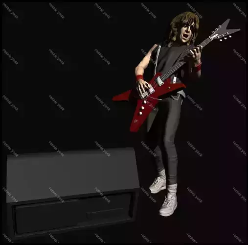 Adrian Smith Iron Maiden 3d printing