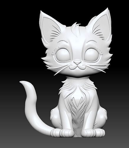 Litty beautiful Kitty ready to DIY 3D print model