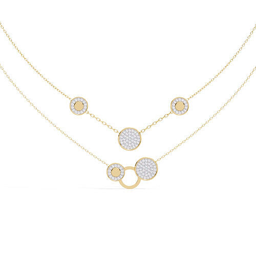 Luxury Diamond Necklace pendant with chain 3D print model