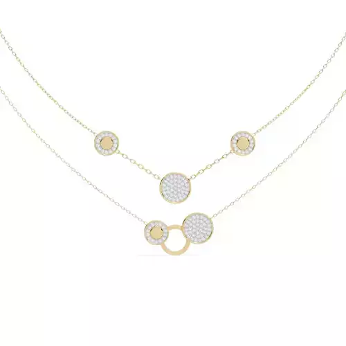 Luxury Diamond Necklace pendant with chain