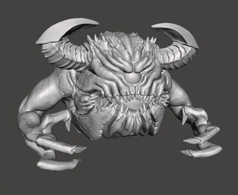 PAIN ELEMENTAL ETERNAL DEMON MODEL FIGURE FANTASY SCIFI GAME RPG 3D print model_1