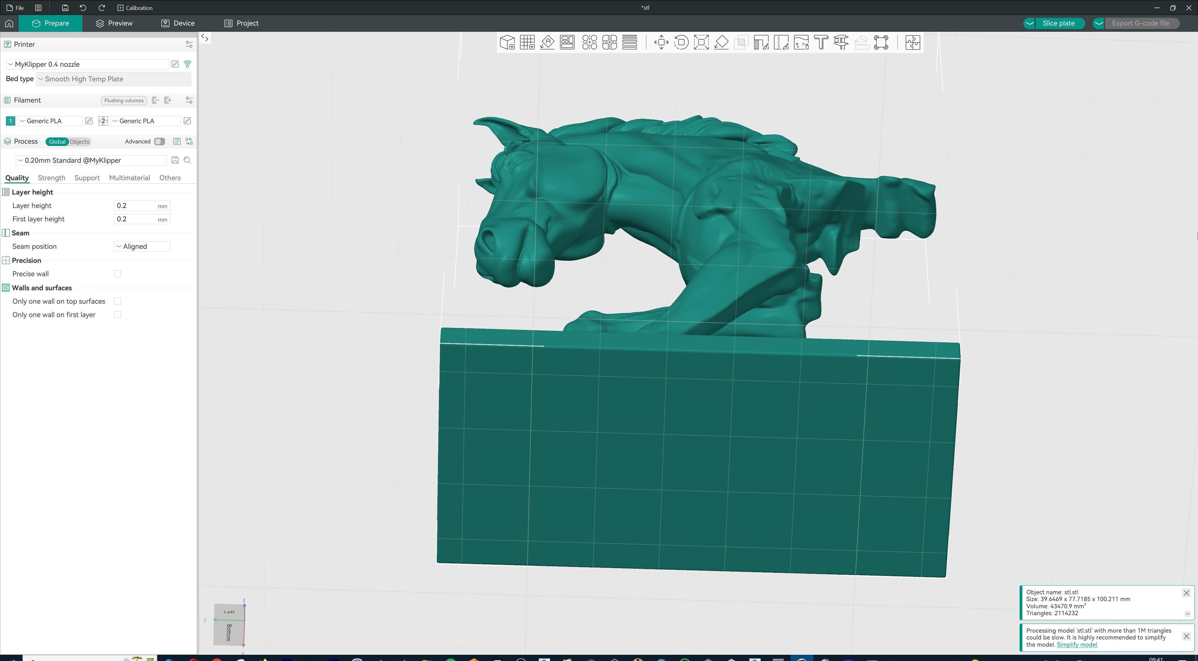 Dynamic Horse Sculpture 3D print model_19
