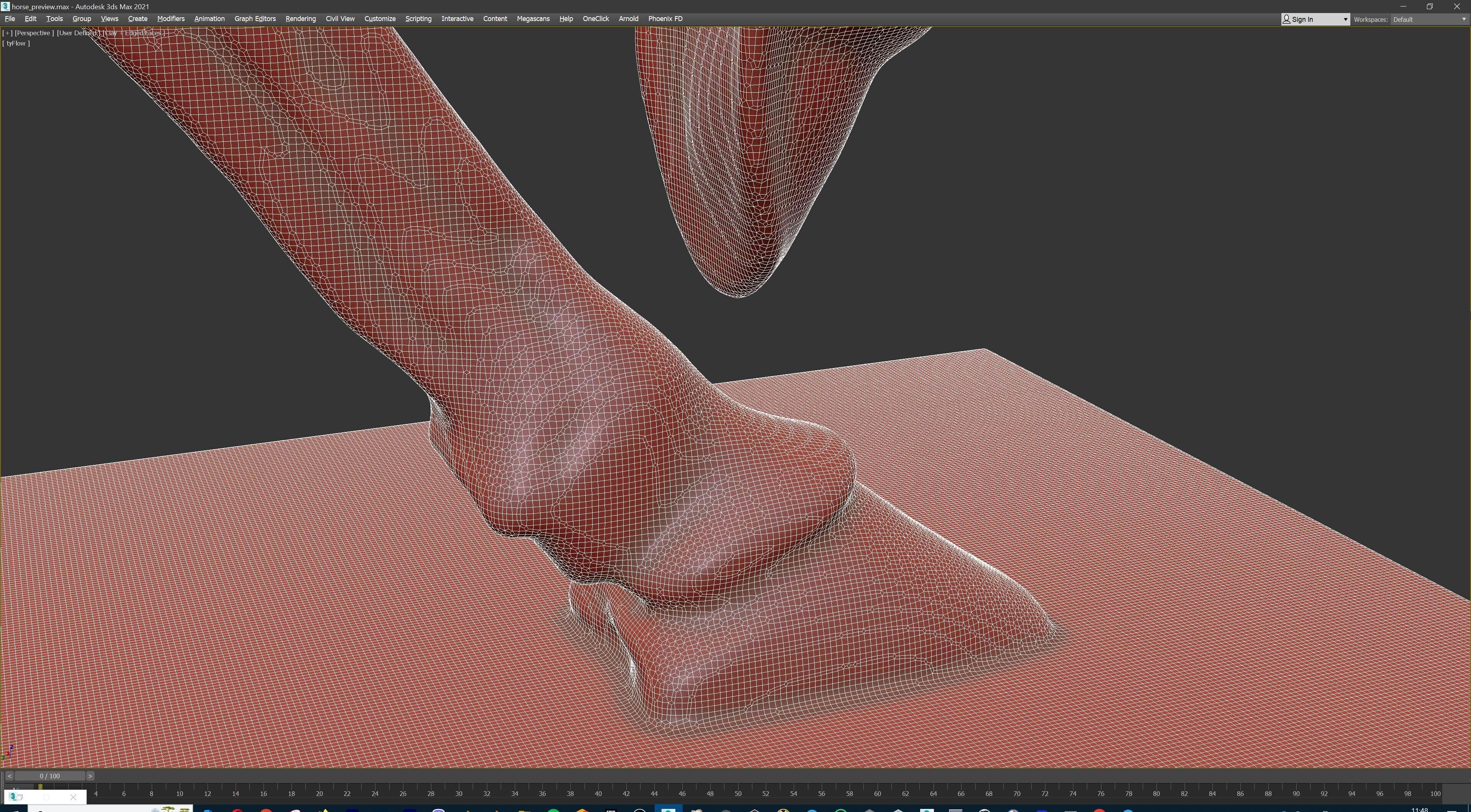 Dynamic Horse Sculpture 3D print model_39