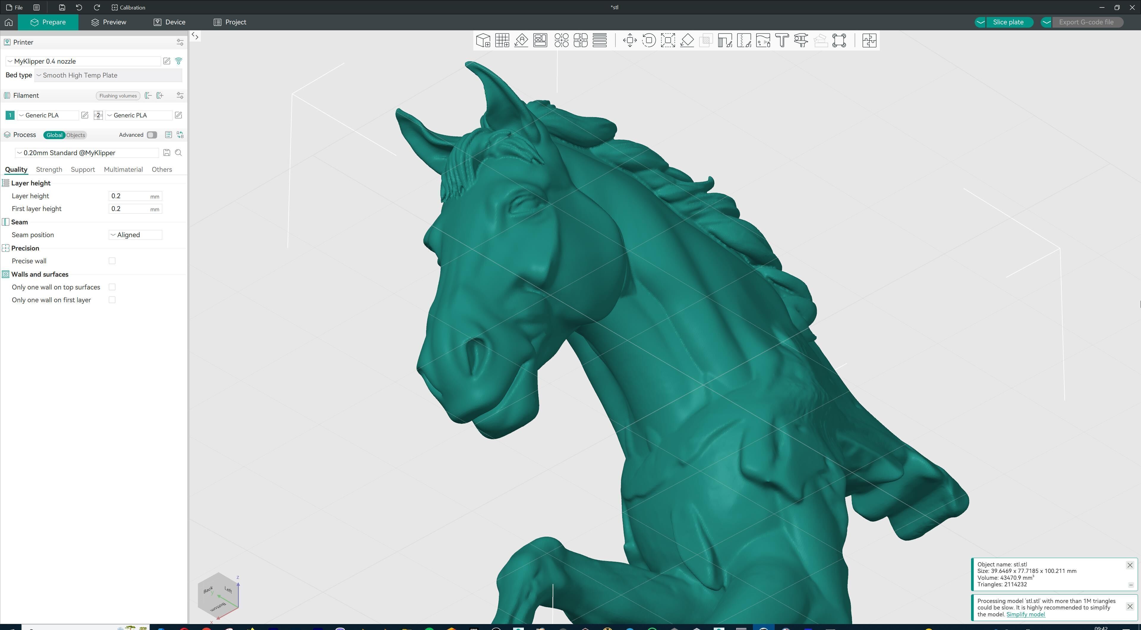 Dynamic Horse Sculpture 3D print model_26