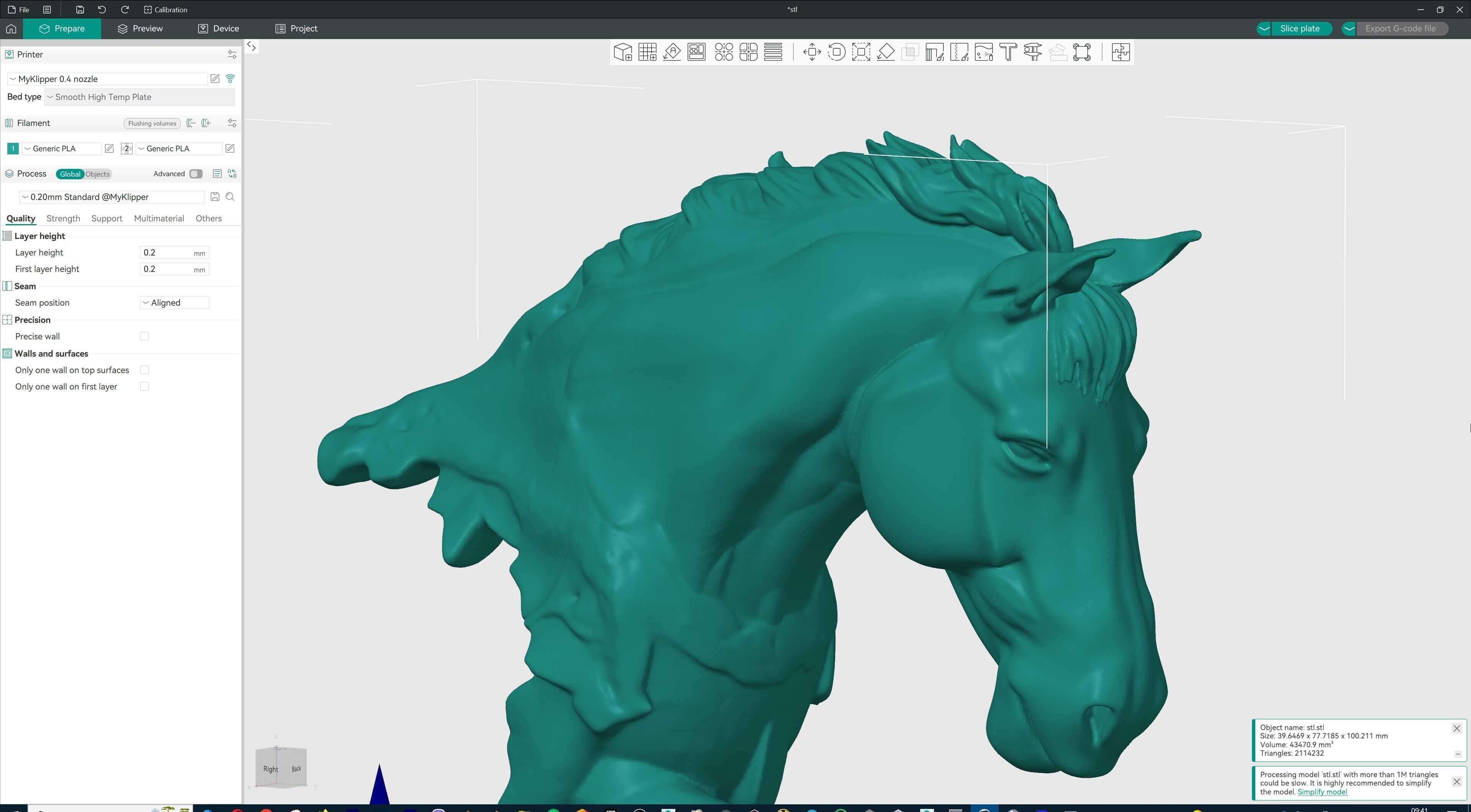 Dynamic Horse Sculpture 3D print model_22